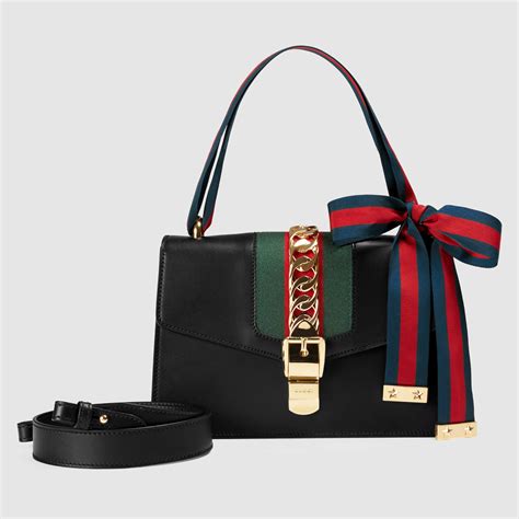 gucci sylvie leather shoulder bag